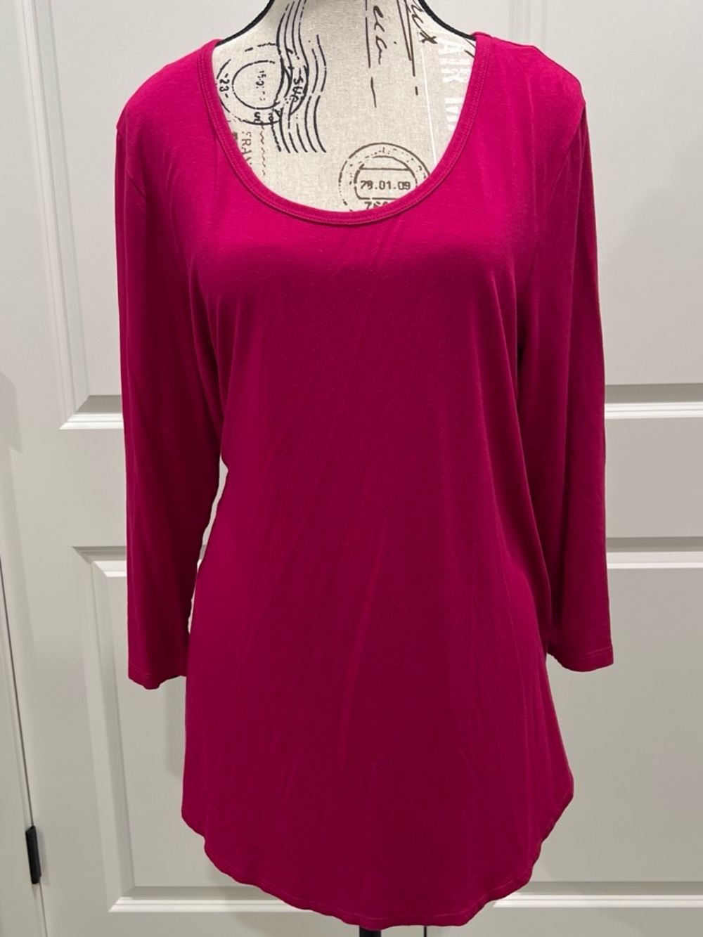 Karen Kane Scoop Neck Long Sleeve Tunic - XL